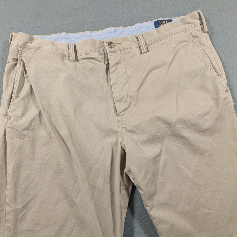 Polo Ralph Lauren Chino Pants Mens 38X29 Khaki Stretch Straight Fit Twill